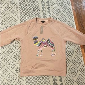 COPY - NWT JCrew embellished Crew neck sweatshirt
